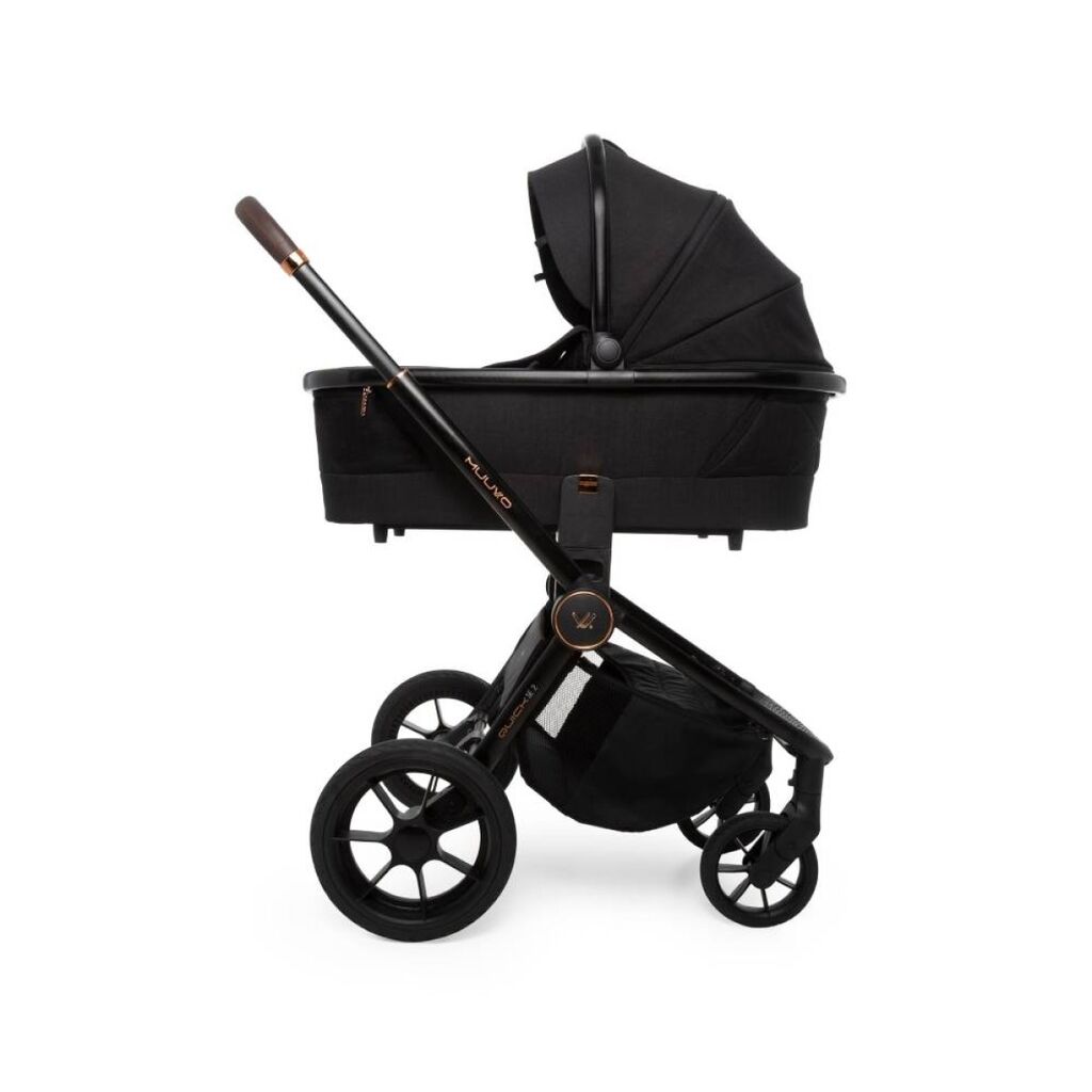 Muuvo Kolica za bebe Quick SE 2u1, 0-22 kg, Crno-braon
