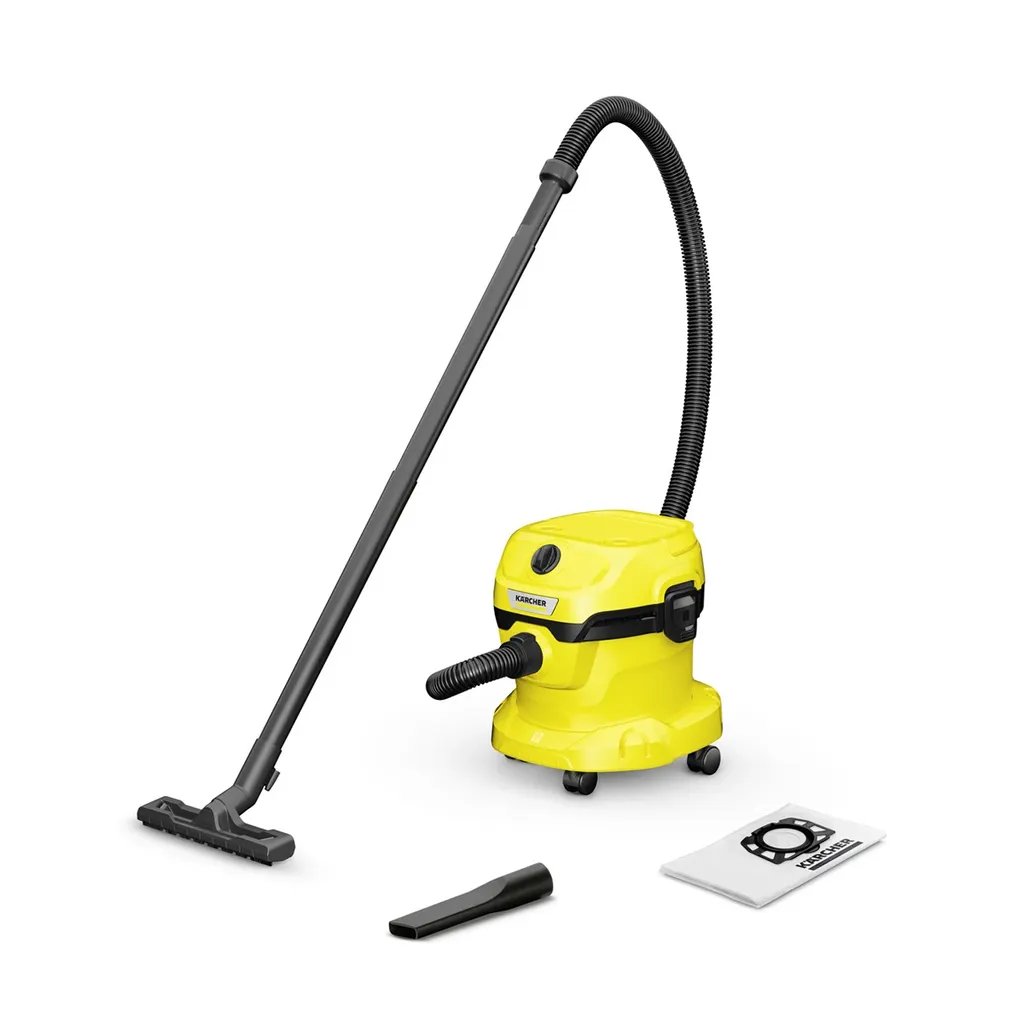 Karcher Industrijski usisivač WD 2 Plus, Suvo i  mokro usisavanje, 1000 W,  Žuti