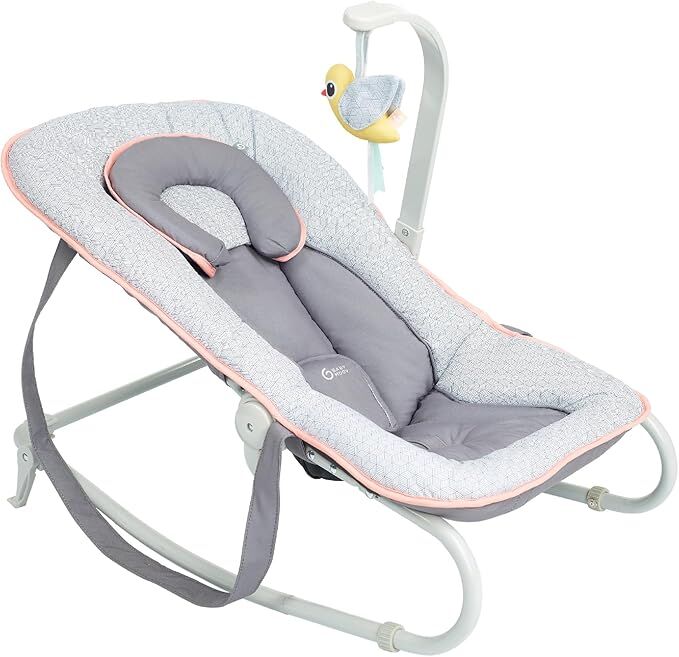 Babymoov Ležaljka za bebe Transat Peach, Siva