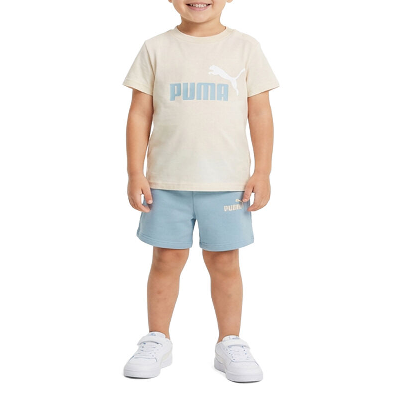 Puma Set majica i šorts za dečake Minicats Ess Tee And Shorts Set Inf, Bež-plavi