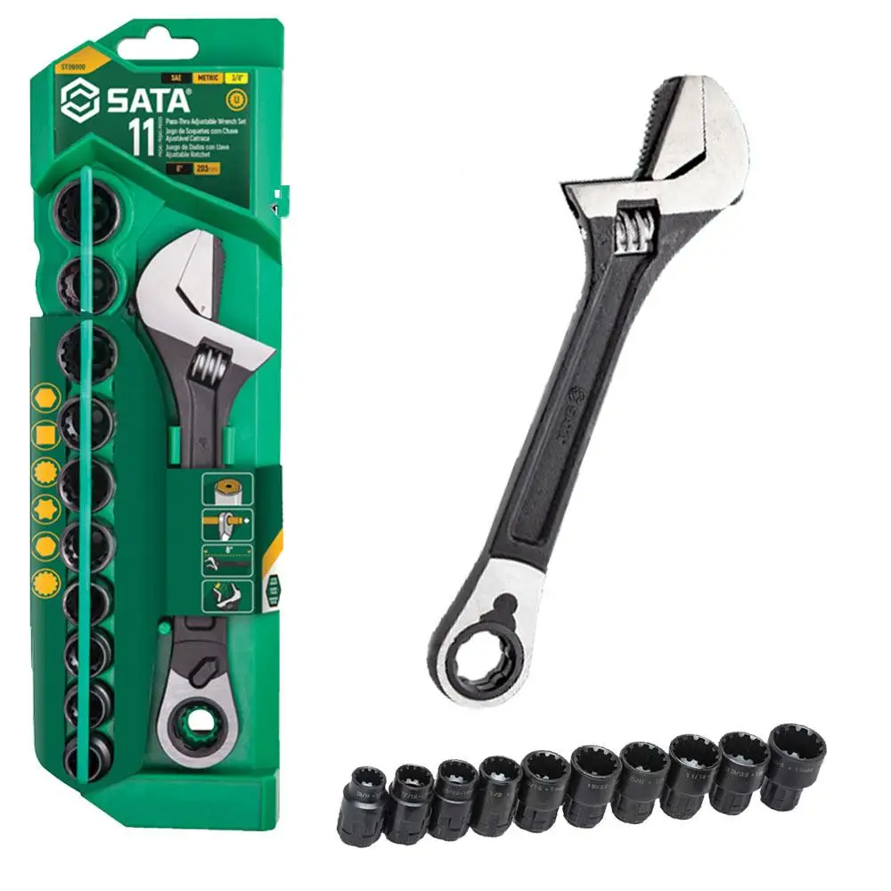 Sata Set Ključ Francuz S Nastavcima 11 Kom. ST09000