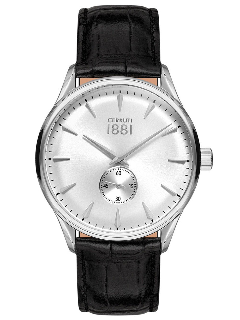 CERRUTI 1881 Muški ručni sat CLUSONE CRA24005, Kvarcni mehanizam, Sivo kućište, Crni