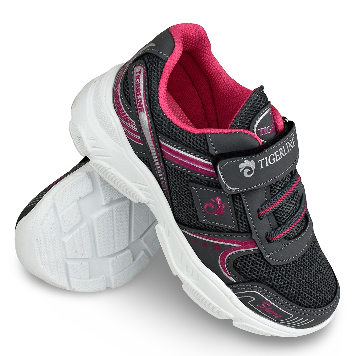 Tigerline Patike za bebe 679004, Sivo-roze