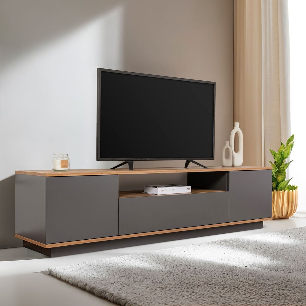 Hanah Home TV komoda Veramont, antracit