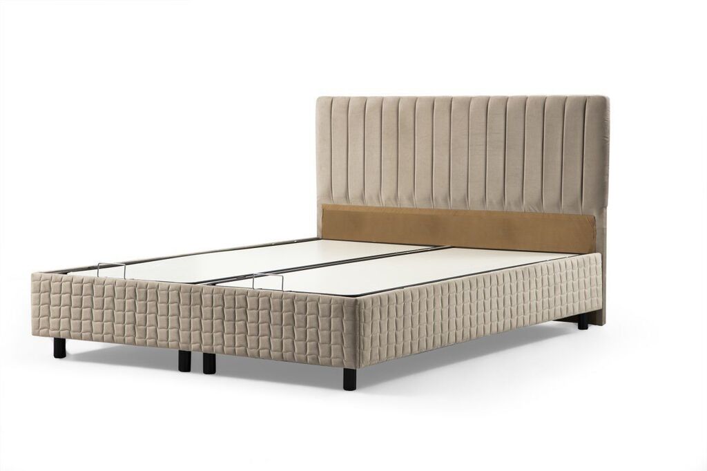 Hanah Home Podnica za krevet s uzglavljem Safir, 90x110x190 cm, Kaki