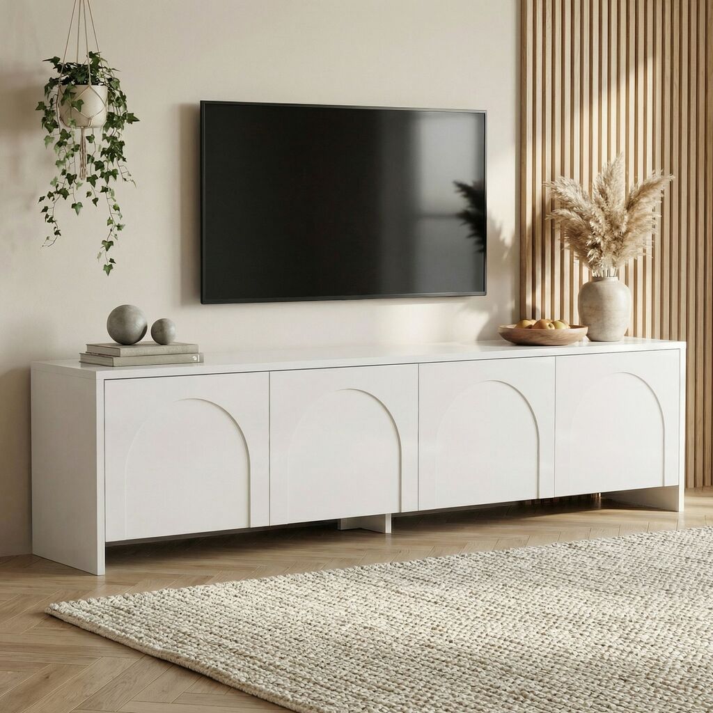 Nordure TV komoda, 180x45x32cm, bijela