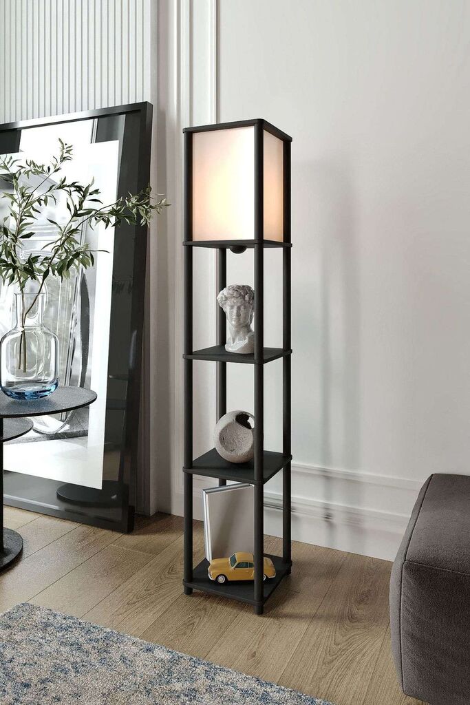 Opviq Podna lampa Tier, Crna