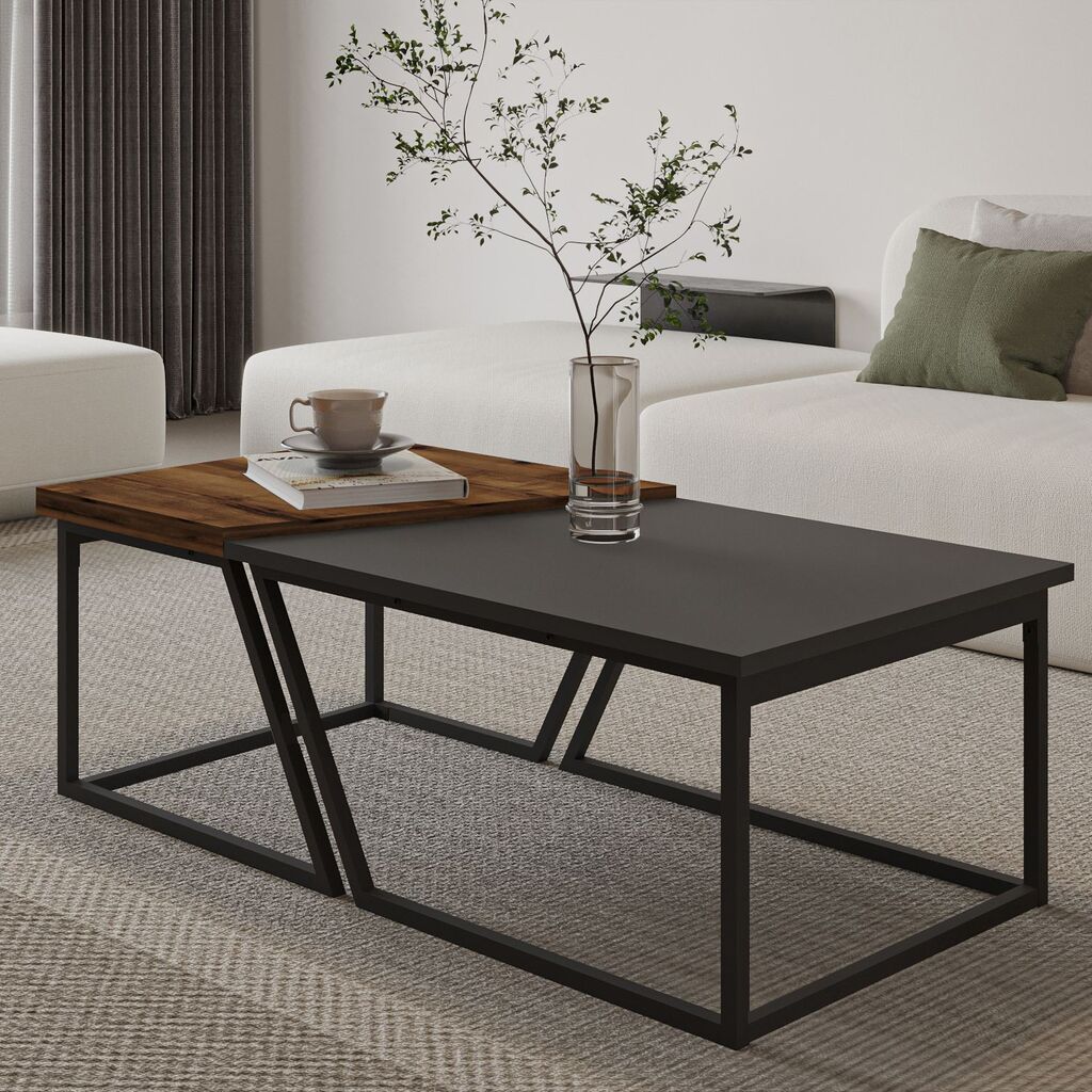 Hanah Home Set stolova za dnevni boravak Verona P0024623, Antracit