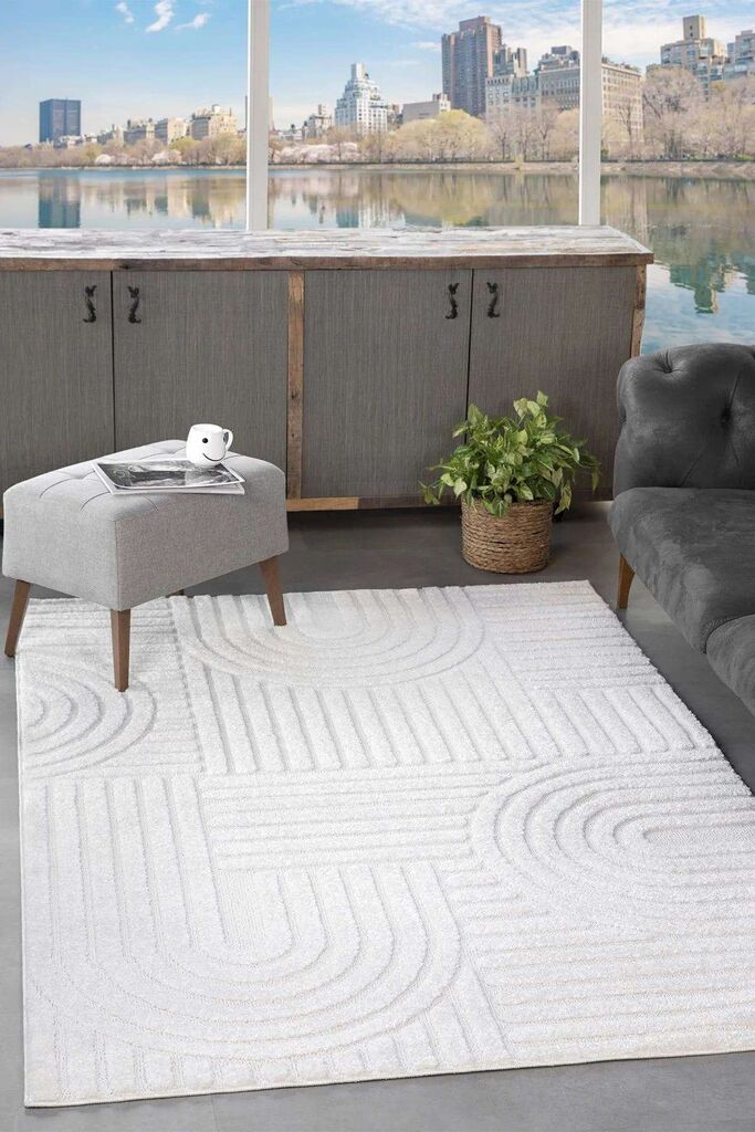 Conceptum Hypnose tepih 0691B, pravokutni, 60 x 110 cm, bež | Ananas
