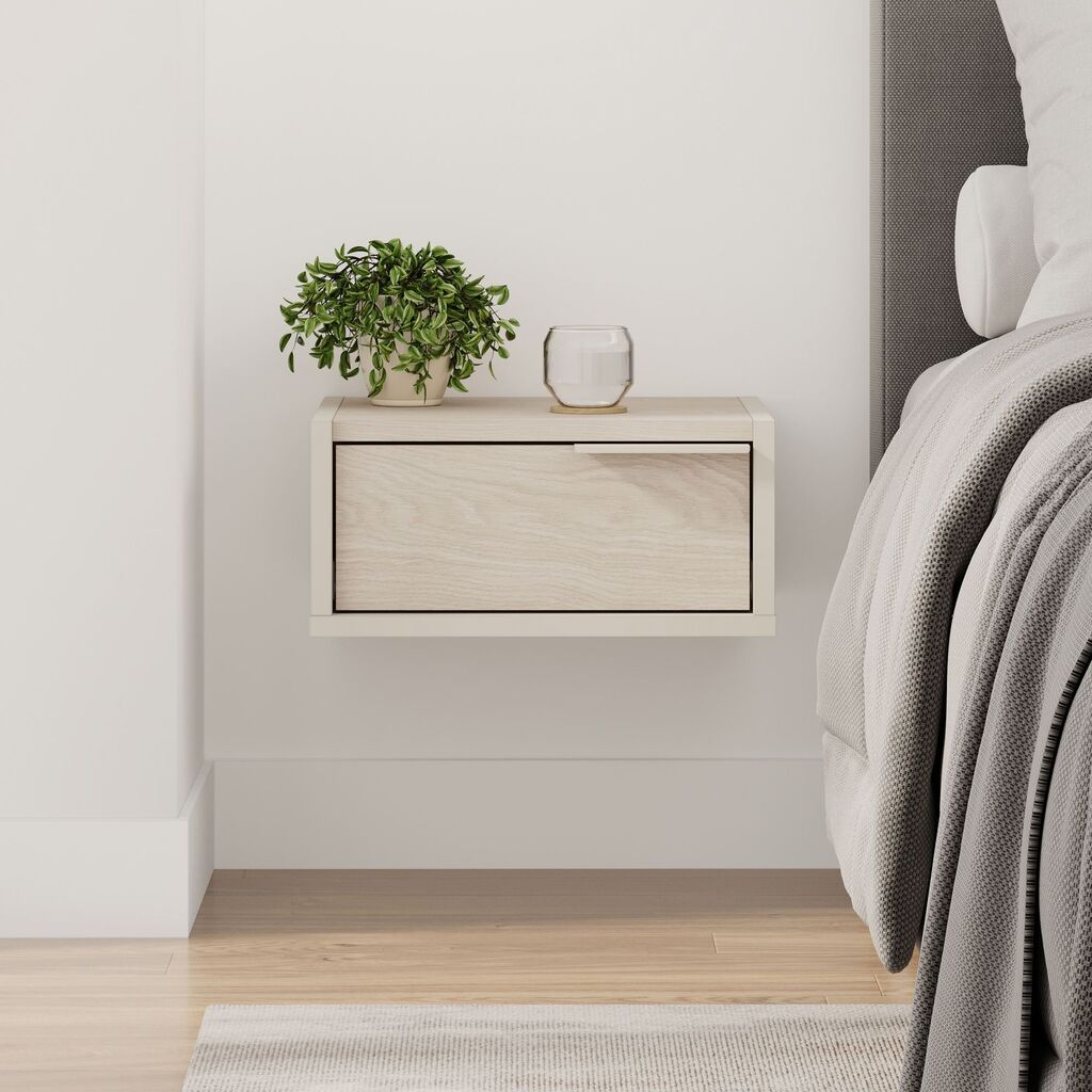 Hanah Home Noćni ormarić, 40x18,8x30cm, boja pijeska