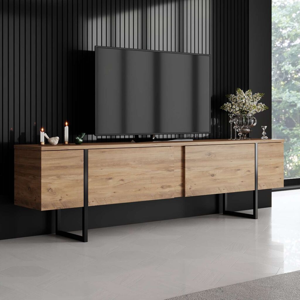 Hanah Kućna TV komoda Luxe, 180x30x50 cm, Hrast