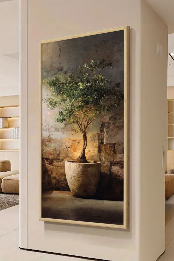 Wallity Dekorativna uramljena slika, 120x50cm, Šarena