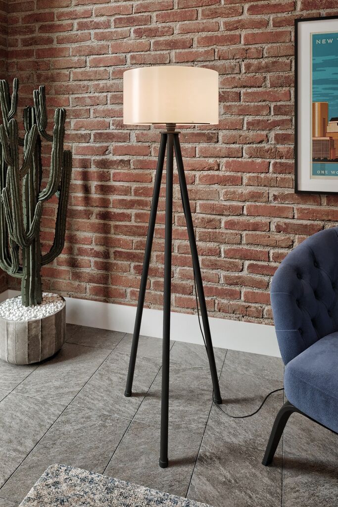Opviq podna lampa KS-11101, 40x138 cm, IP20, krem-crna