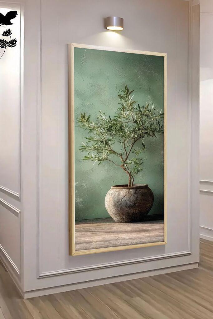 Wallity Dekorativna uramljena slika, 70x33cm, Šarena | Ananas