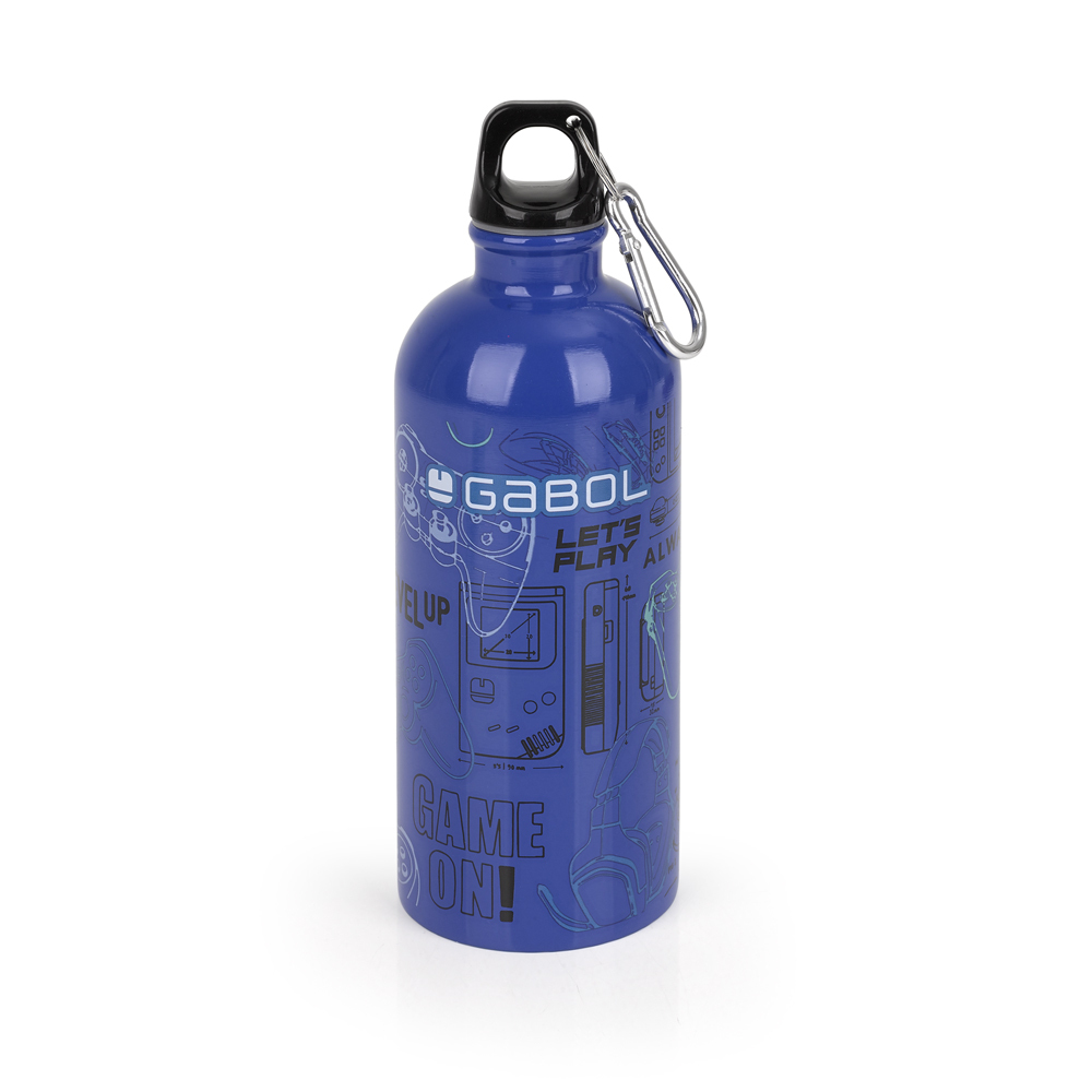 Gabol Aluminijumska boca za vodu Gaming 7x21cm, 600ml, Plava
