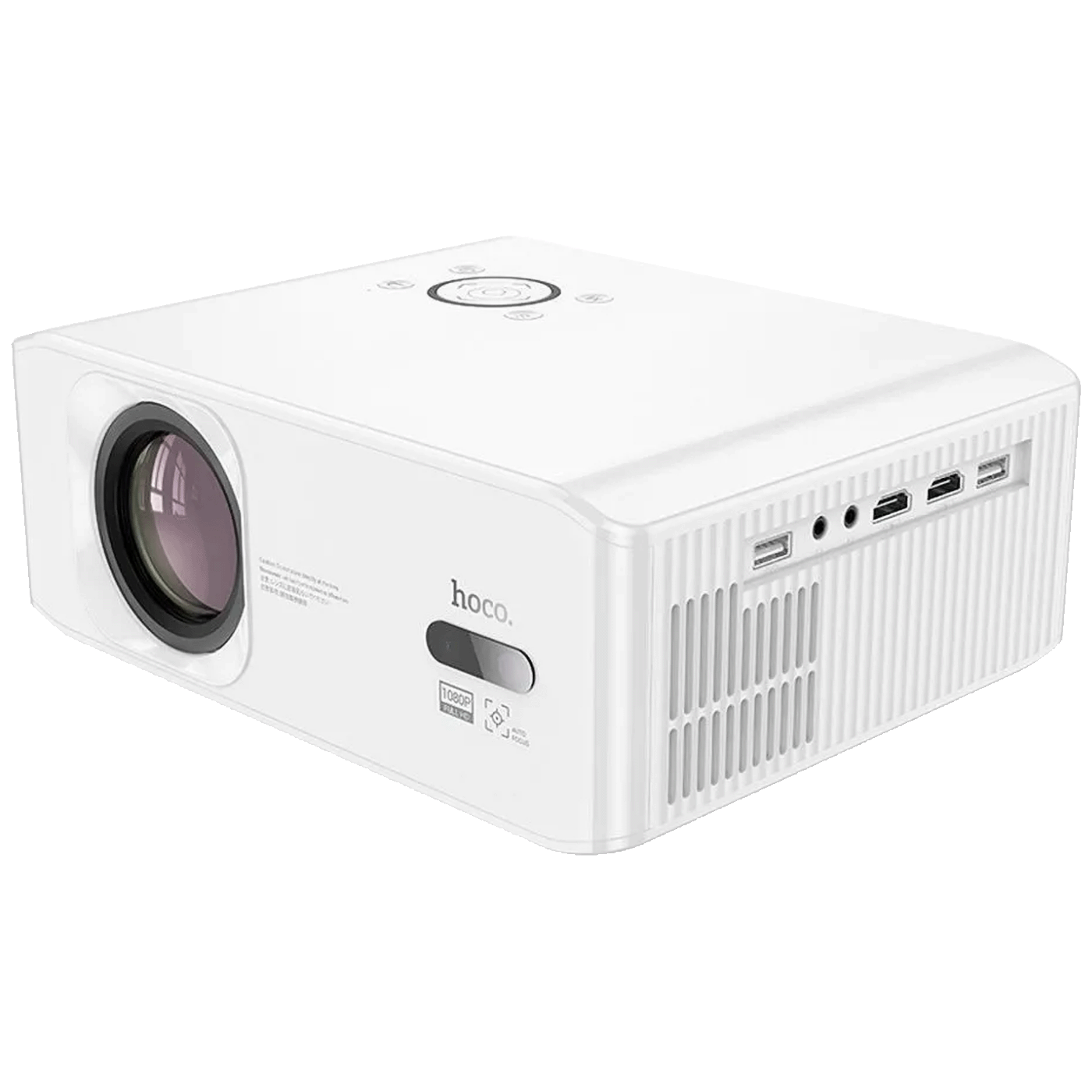 Hoco. Pametni projektor DT3, Full HD, Android TV, WiFi 2.4/5 GHz, BT, Bijeli