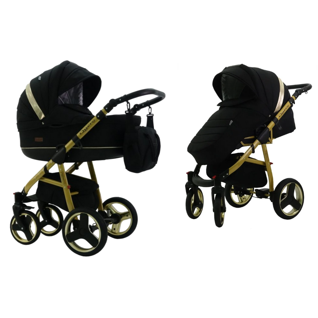 Karex Kolica za bebe Quero 2u1 Gold, Crna