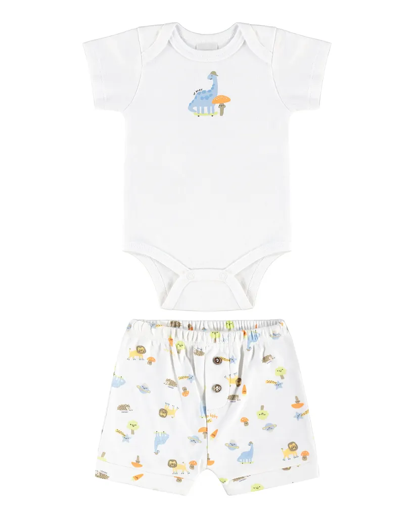UP Baby Komplet za bebe Dino, Bijeli