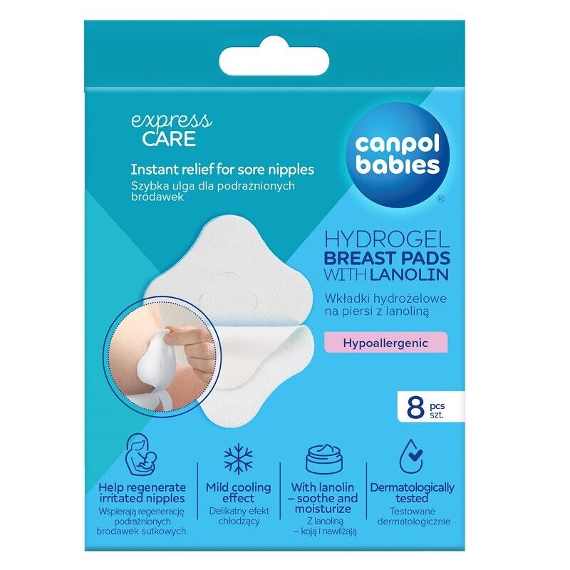 Canpol babies Tuferi za grudi sa lanolim kremom 8kom 1/656