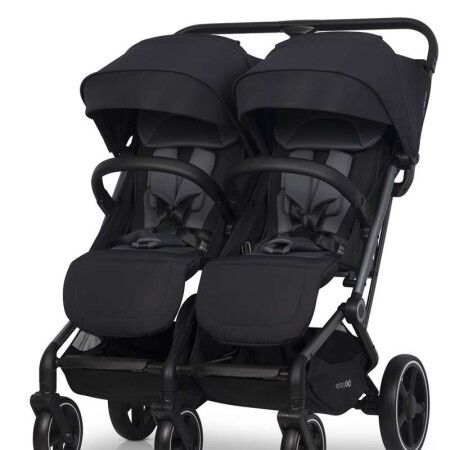 Eurocart Kolica za blizance Easy go echo, Crna