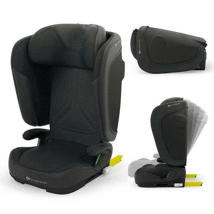Kinderkraft Auto sediste Unity2, 100-150cm, Crno