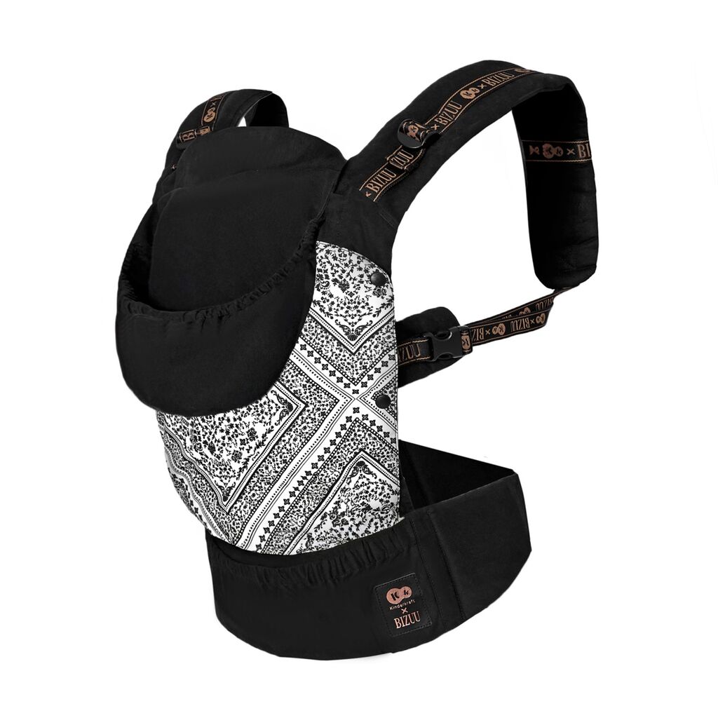 Kinderkraft Huggy Bizuu kengur nosiljka za bebu do 20 kg Lunar Black