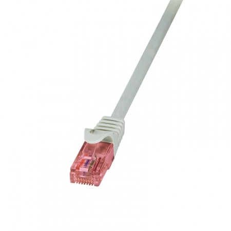 LogiLink CAT6 Patch Kabl UTP PrimeLine CQ2022U, 0.5 m, Sivi