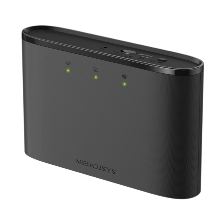 Mercusys MT110 4G LTE Mobile Wi-Fi, 2200 mAh battery, 4G LTE Speeds up to 150 Mbps, 150 Mbps WiFi 2.4 GHz, SIM Card Plug and Play, MERCUSYS App, Connect up to 10 Devices