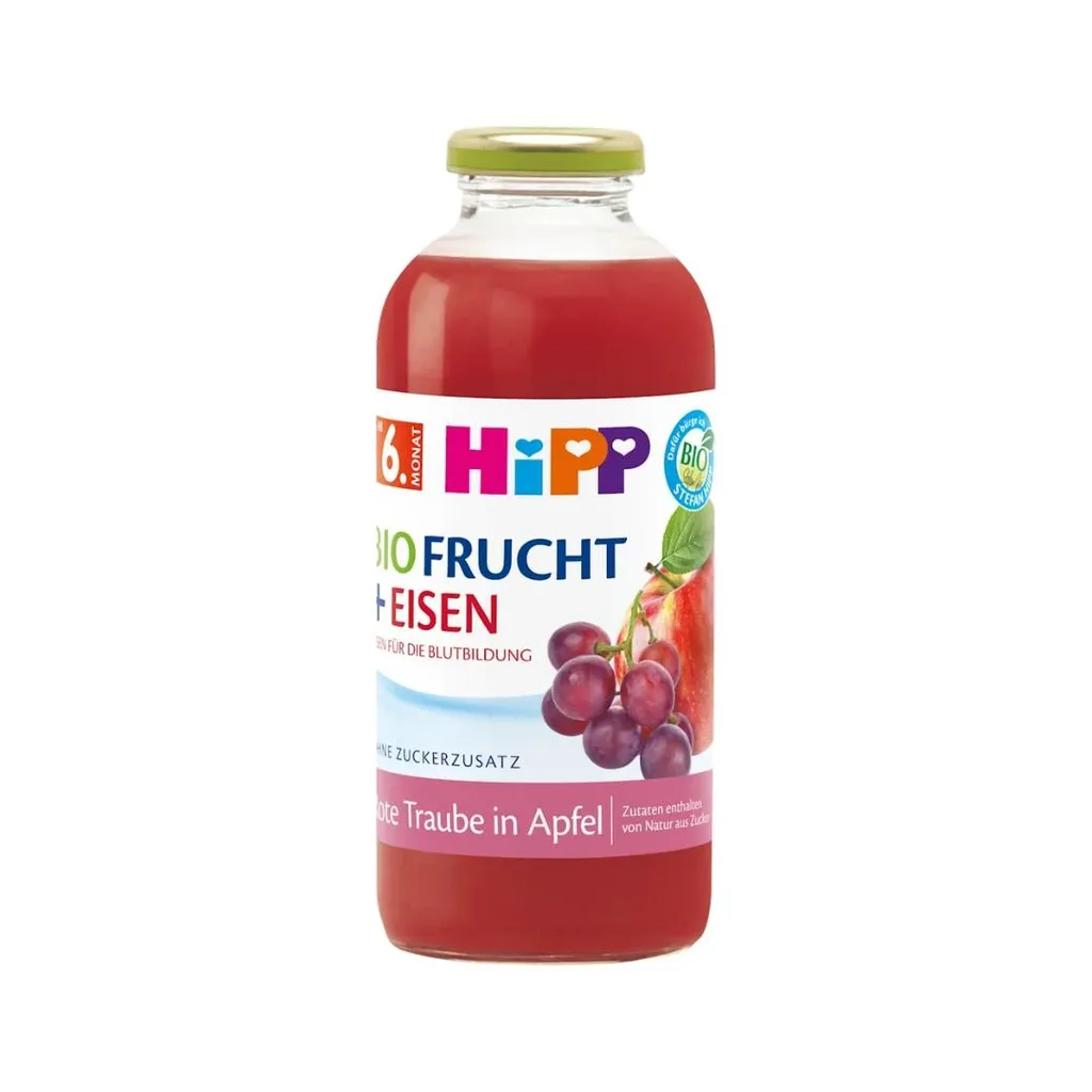 HiPP Voćni sok Bio, Jabuka i grožđe sa vitaminom C, 500 ml