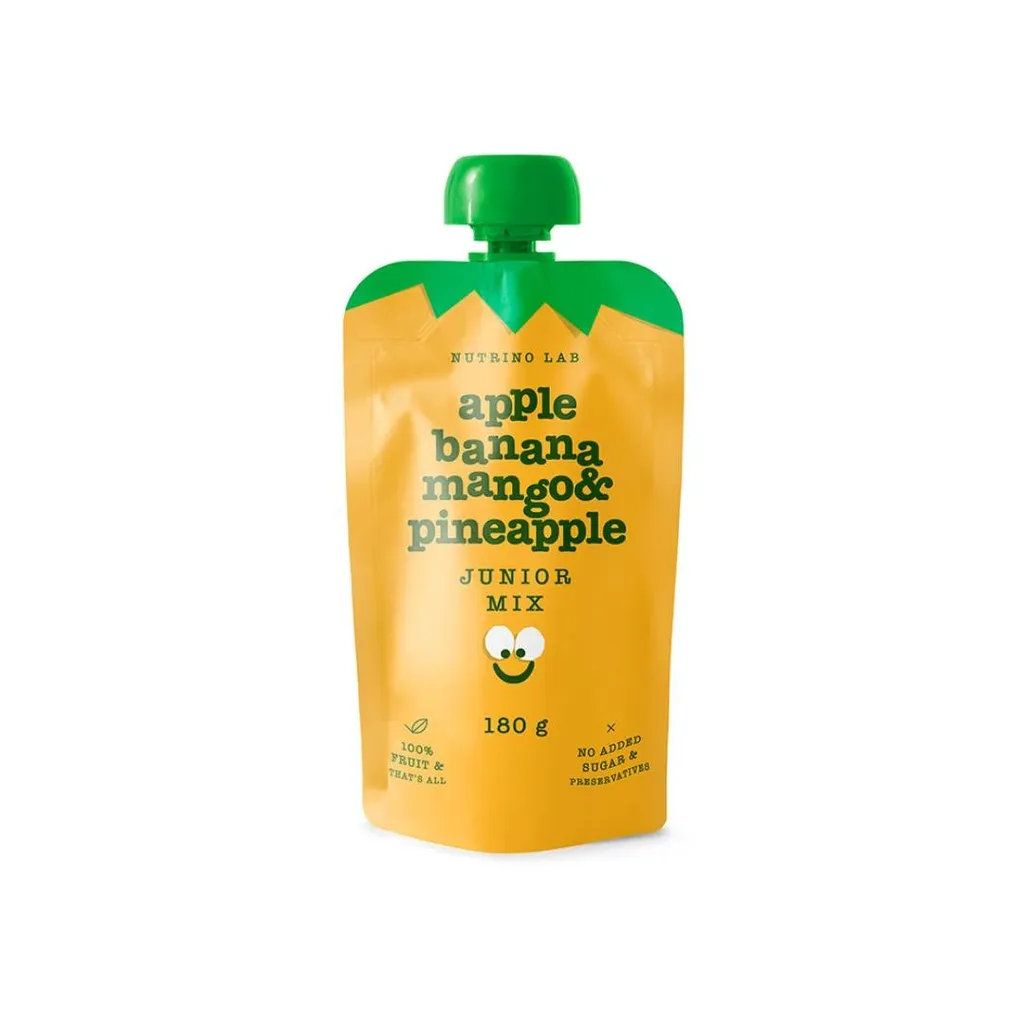 Nutrino Lab Voćna kaša Junior Mix Jabuka, banana, mango i ananas, 180 g