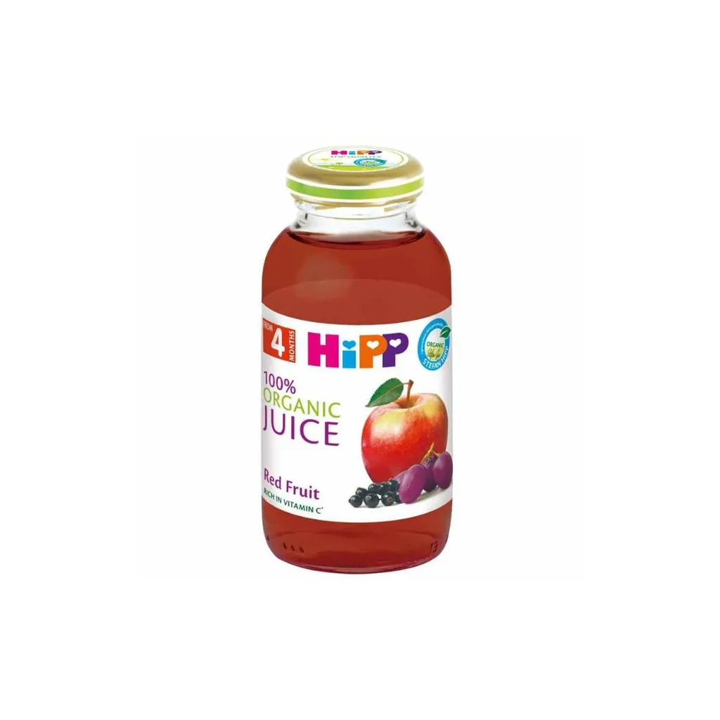 HiPP Voćni sok Bio, Jabuka i crvenih plodova, 200 ml