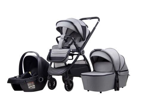 La Mama Kolica za bebe 3u1 Trio, Siva