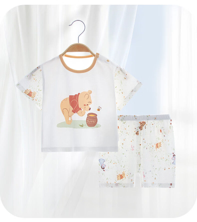 Disney Komplet šorc i majica za bebe, Beli