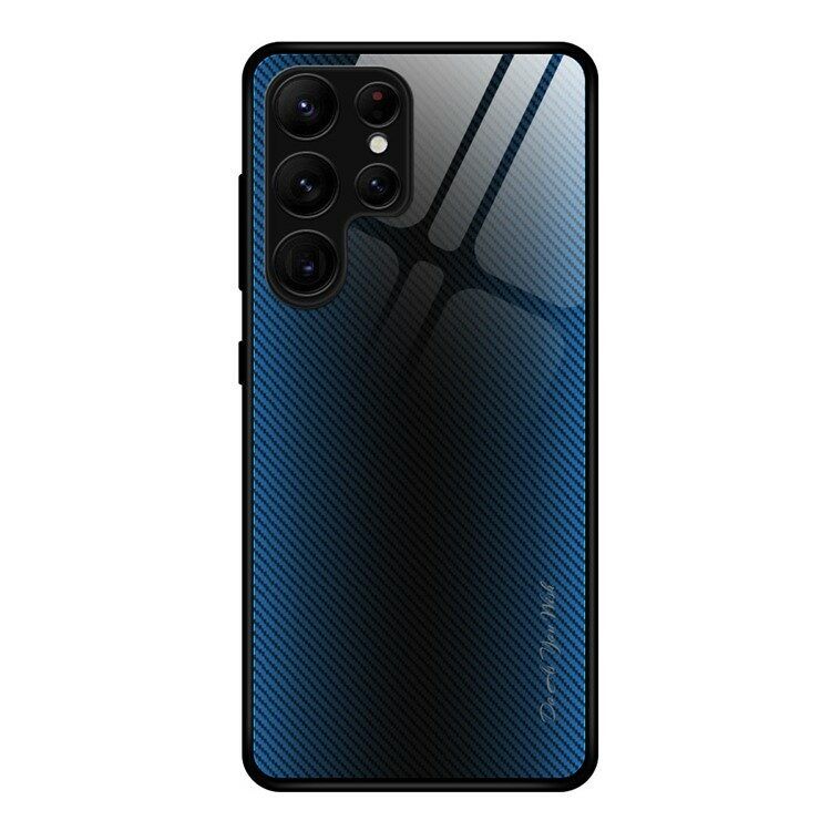 Maska za mobitel Samsung Galaxy S25 Carbon Fiber Texture Ultra, Crna