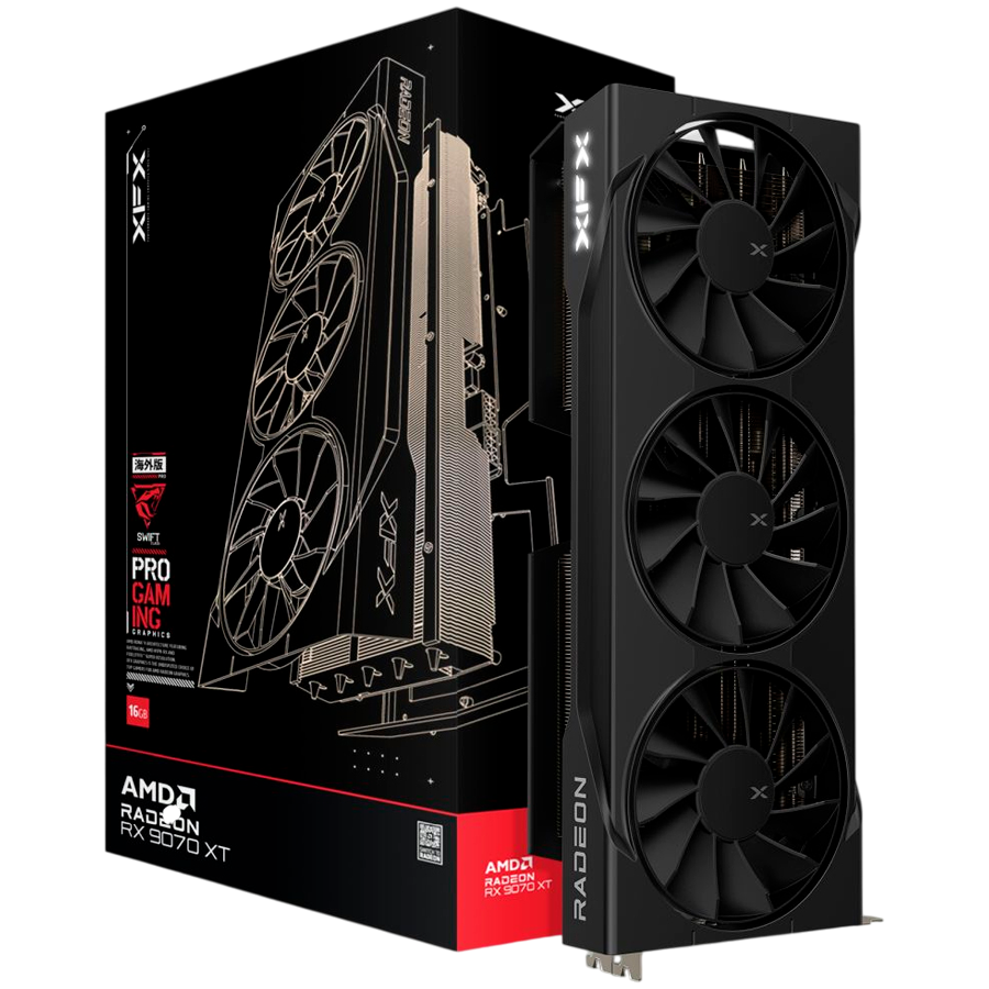 Xfx Swift Grafička kartica, Amd Radeon Rx 9070XT, Triple Fan, 16gb, Gddr6, 256-Bit, Hdmi 3X DP Si Only | Ananas