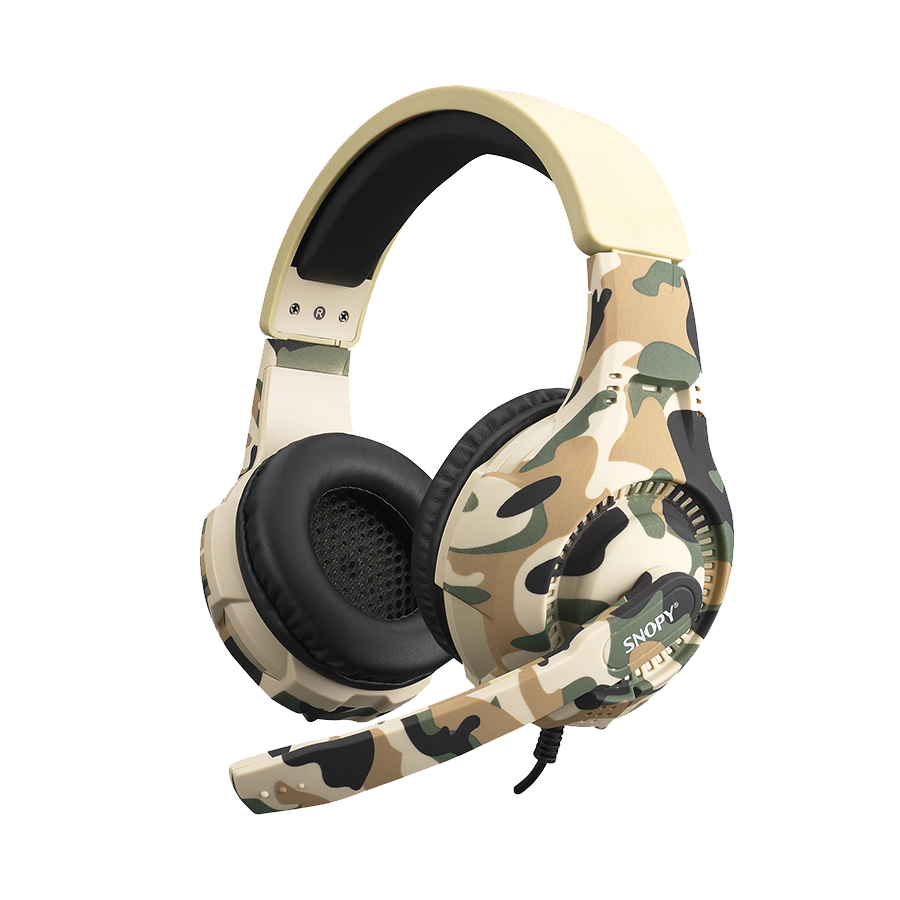 Snopy slušalice sa mikrofonom, Gaming, SN-8800 Gametime, Camouflage pattern, PC, 3.5M, PS4, Xbox