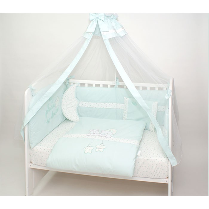 MONTEKS Set posteljine za bebe, Menta