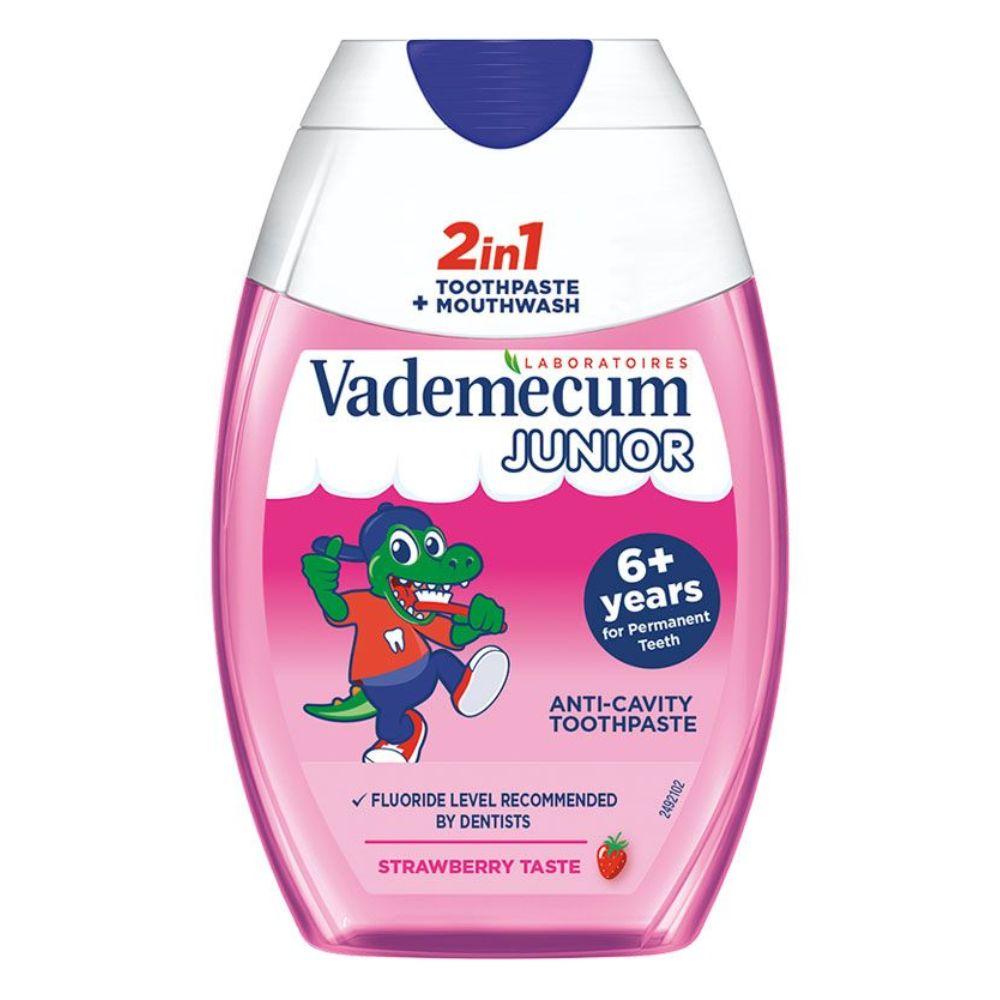 Vademecum Dečija pasta za zube 2u1 Junior Strawberry, 75ml