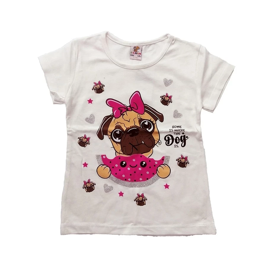 VRABAC Majica za bebe Dog, Bela