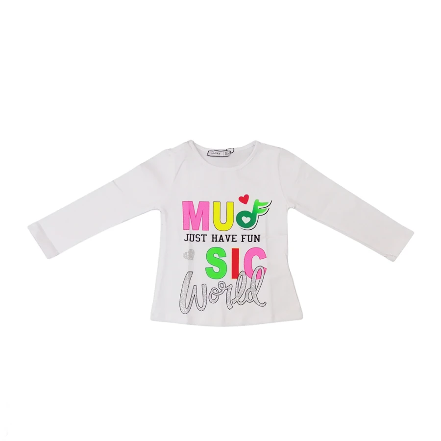 VRABAC Majica dugih rukava za bebe Music 31556, Bela