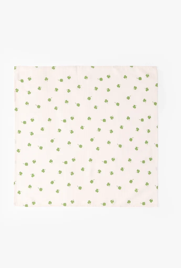 Stefan Pelena za bebe Detelina, 80x80 cm, Belo-zeleni