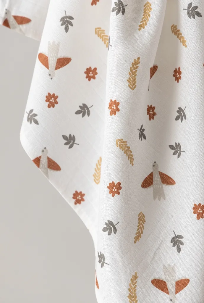 Stefan muslin tetra pelena za bebe 78x78cm List