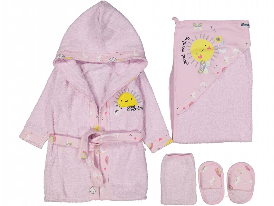Miniworld Set za kupanje za bebe, Roze