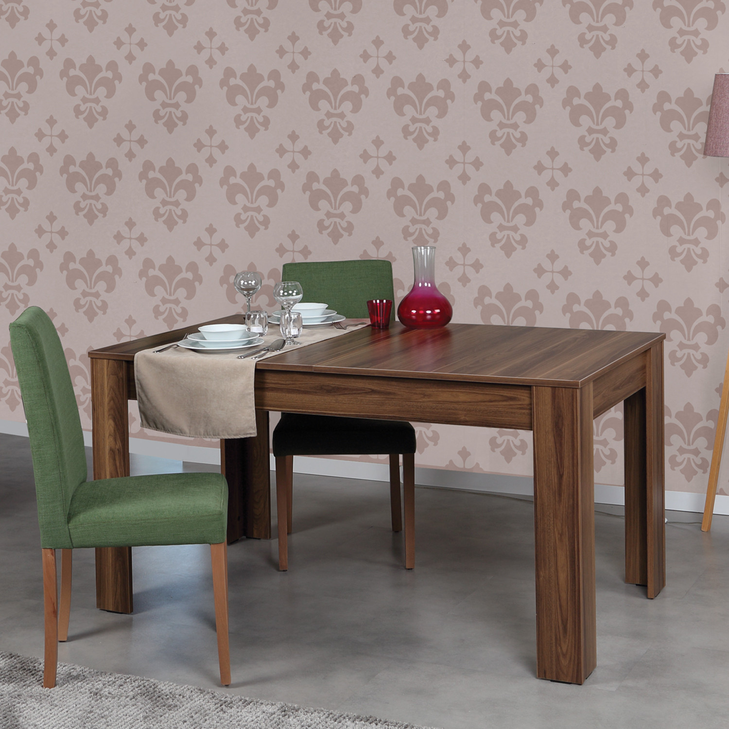 Hanah Home Trpezarijski sto Oblo 130x78x80cm Orah