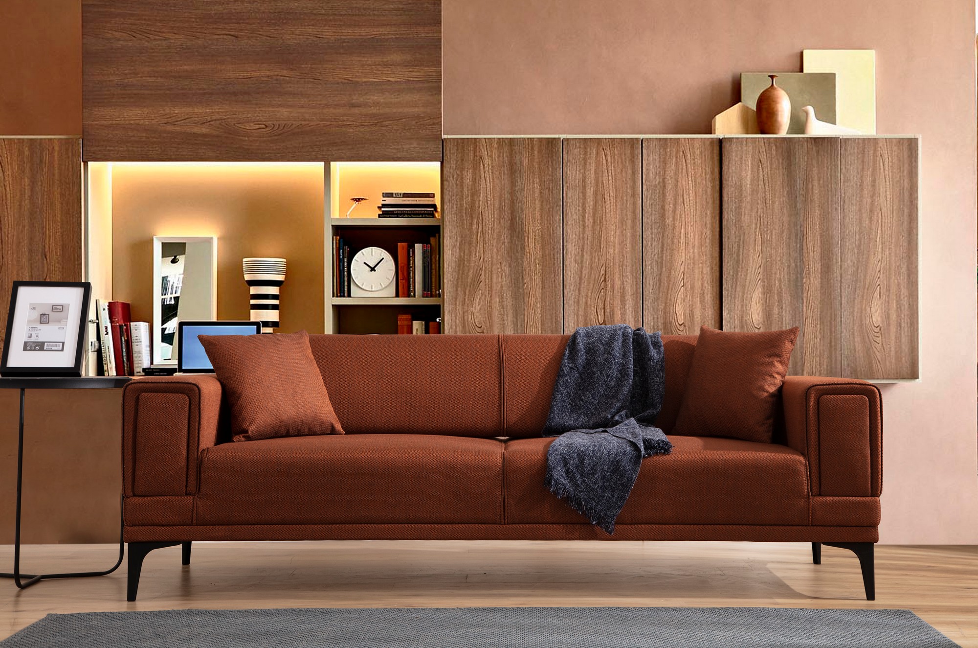 Atelier del Sofa Trosjed na razvlačenje Horizon 95x77x230 cm, Bronzani