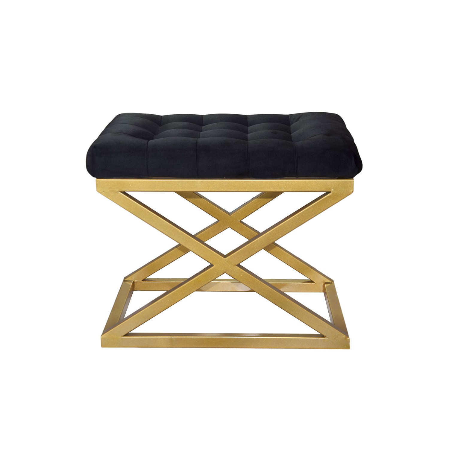 Atelier del Sofa Tabure 50x42x40cm, Zlatno-Crno