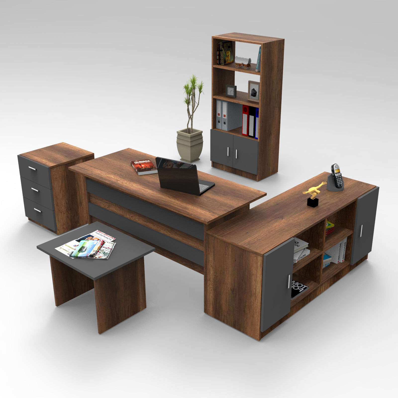 Hanah Home Kancelarijski set Orah