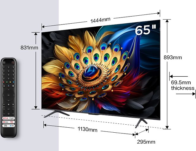TCL Televizor 65C655 QLED 65” 4K Ultra HD