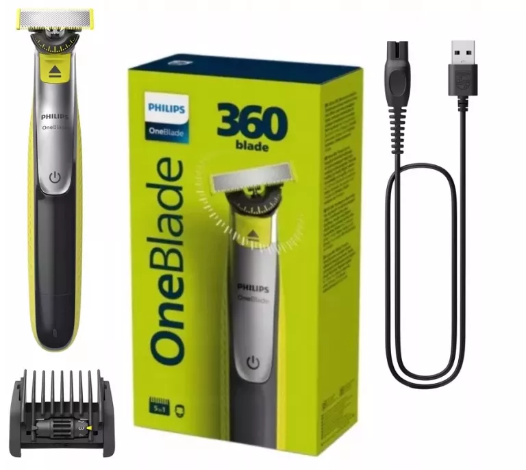 PHILIPS Oneblade električni brijač za muškarce - rotacija od 360°, 5 u 1 brijač