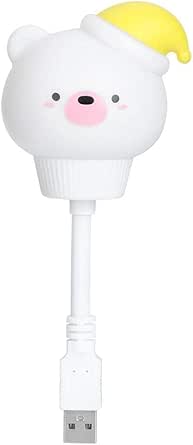 Noćna lampa za dečiju sobu Meda, USB, Bela